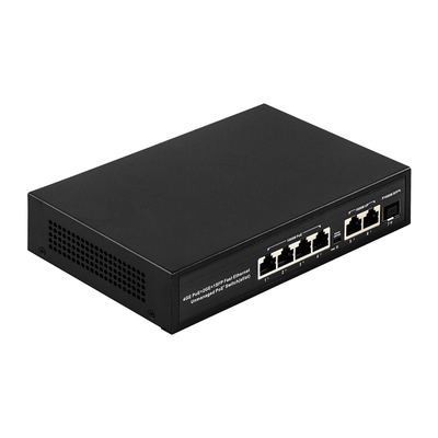 6 θύρες Plug and Play POE Switch 48V με 1000Mbps Θύρες IEEE 802.3 af/at Ethernet switch Κατάλληλο για POE IP κάμερα