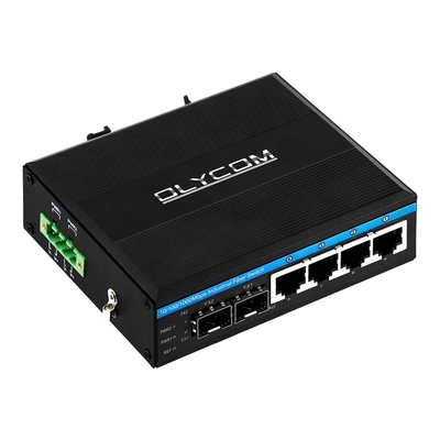 10/100/1000mbps Gigabit διαχειριζόμενος POE διακόπτης με 2 sfp slot din rail Ethernet διακόπτης