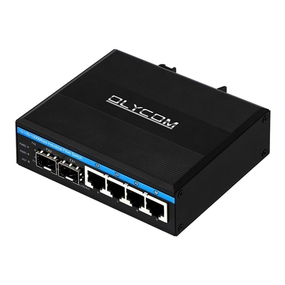 10/100/1000mbps Gigabit διαχειριζόμενος POE διακόπτης με 2 sfp slot din rail Ethernet διακόπτης