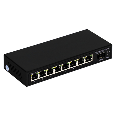 9 θύρες μη διαχειριζόμενο 2.5G Ethernet Switch με 10G Uplink SFP Port 60Gbps Backplane Bandwidth