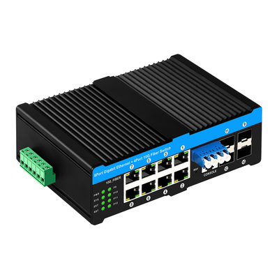 4*10G Sfp Ports+8*10/100/1000mbps 12 Port Managed 10G Optical Bypass Poe Switch