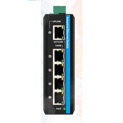 Διαχειριζόμενος Switch Gigabit 5 Θυρών WEB 100/1000M Network Switch RSTP 802.1Q Βαθμός IP40