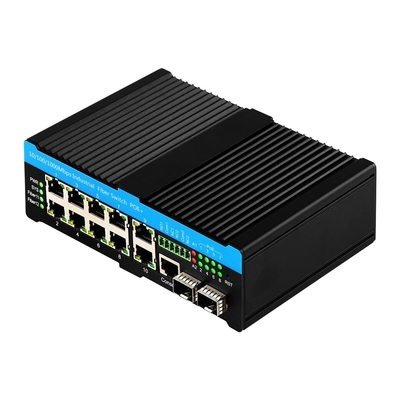 L2 L3 Διαχειριζόμενος Gigabit Industrial Ethernet Switch Poe Switch 90w 2*2.5G SFP+8*RJ45 Πόρτες Εξωτερικός διακόπτης