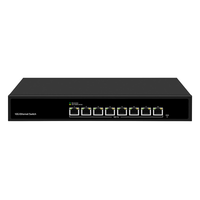 8 θύρες 10G Ethernet Switch μη διαχειριζόμενη ταχύτητα αυτόματης ανίχνευσης