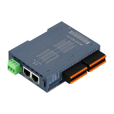 Modbus TCP/IP Slave I/O Module 24VDC 2 RJ45 16 Port DI DO Din Rail NPN Σύνδεση PNP