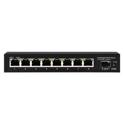 10G Ethernet Switch Μη διαχειριζόμενος διακόπτης δικτύου 8*2.5G RJ45+1*10G SFP Ports