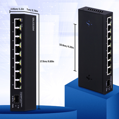 10G Ethernet Switch Μη διαχειριζόμενος διακόπτης δικτύου 8*2.5G RJ45+1*10G SFP Ports
