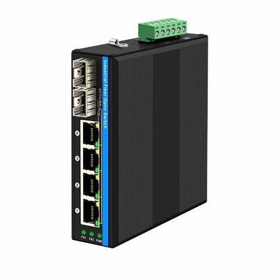 6 Port Gigiabit μη διαχειριζόμενος διακόπτης Ethernet Din διακόπτης δικτύου σιδηροδρομικών γραμμών DC12V/24V εισροή