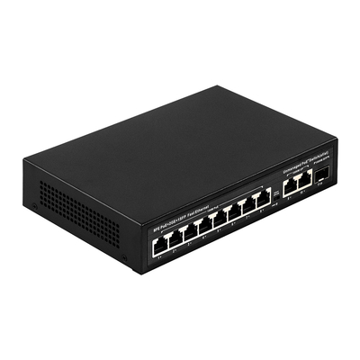 120W PoE Switch 8 Port Unmanaged Fast Ethernet με είσοδο AC SFP Fiber Uplink