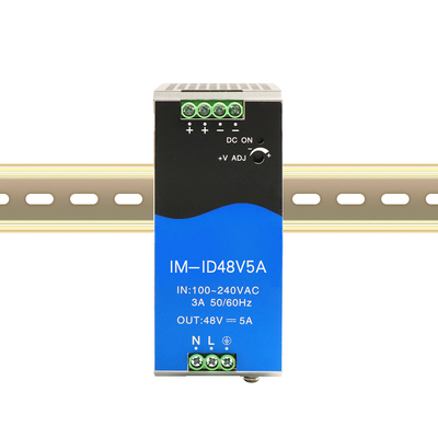 Ηλεκτρική τροφοδοσία της Olycom Industrial 240W Din Rail DC48V Απόδοση 5A DC Ρυθμίσιμη