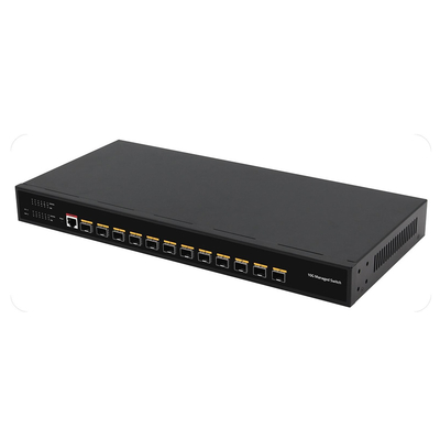 10G Fiber L3 Διαχειριζόμενος διακόπτης 12 θύρες πλήρεις οπτικές θύρες κονσόλα Διαχειρίσιμη είσοδος εναλλασσόμενης ενέργειας