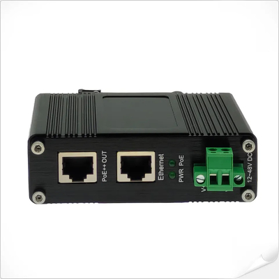 Βιομηχανικός 90W 802.3bt PoE++ Ενέκτης Gigabit DC12V DC24V DC48V Εισφορά Μίνι μέγεθος