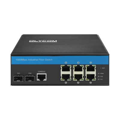 8 θύρες Gigabit Switch L2 Managed Vitesse Chipset Din Network Switch με 2SFP+6RJ45