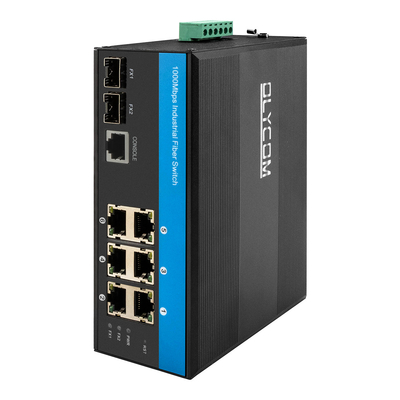 8 θύρες Gigabit Switch L2 Managed Vitesse Chipset Din Network Switch με 2SFP+6RJ45