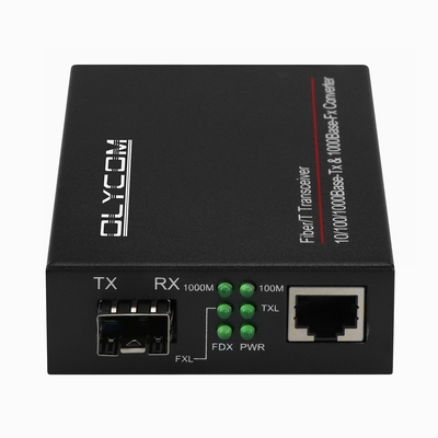 Μετατροπέας Gigabit Fiber Media SFP Οπτική ίνα σε RJ45 μετατροπέας