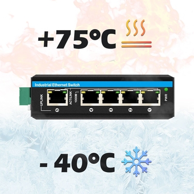 5 θύρες Gigabit Switch E-Mard Πιστοποιημένος βιομηχανικός διακόπτης Ethernet