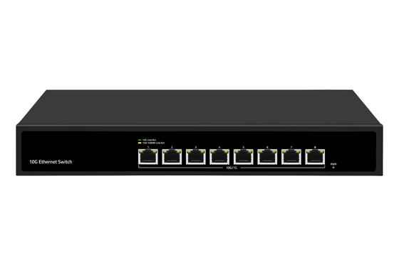 8 Θυρών 10G Ethernet Switch 8*10G Θύρες Ethernet Υποστηρίζουν 100/1000M/2500M/5G/10G
