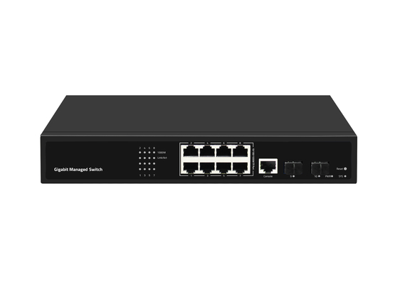 8 θυρών Gigabit Οπτικών Ινών Διακόπτης L2 Διαχειριζόμενος Επιτραπέζιος Διακόπτης Ethernet