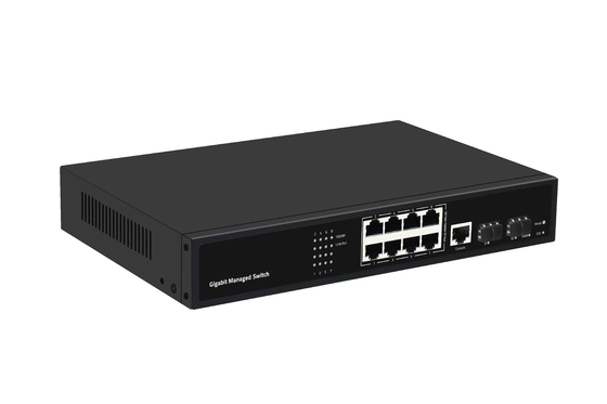 8 θυρών Gigabit Οπτικών Ινών Διακόπτης L2 Διαχειριζόμενος Επιτραπέζιος Διακόπτης Ethernet