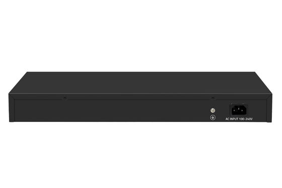 Φαρμακευτική τιμή 10G διακόπτης 24 θύρας Ethernet Fiber Switch Desktop L3 Διαχειριζόμενος διακόπτης δικτύου AC100-240V 1U Rack