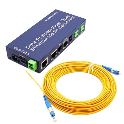 RS485 Πρωτόκολλο Δεδομένων Fiber Optic Ethernet Media Converter με 500m Fiber Optic 62.5/125um