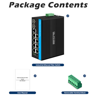 Ανθεκτικός Διαχειριζόμενος Μεταγωγέας Ethernet Vitesse chipset 2 SFP 8 RJ45 βιομηχανικός μεταγωγέας ethernet με διαχείριση SNMP