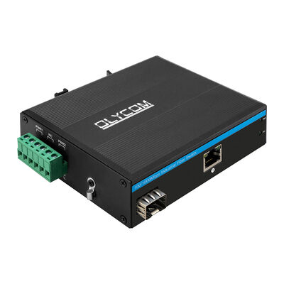Μετατροπέας μέσων βιομηχανικού Ethernet με λειτουργία POE με στήριξη σε ράγα DIN και τοίχο για σταθερή μετάδοση σε σκληρά εξωτερικά περιβάλλοντα