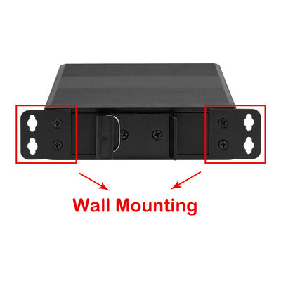 5 θύρες γρήγορο δίκτυο DIN PoE Switch PoE Af/At 120W Budget DC48V εισροή CE FCC πιστοποιημένο