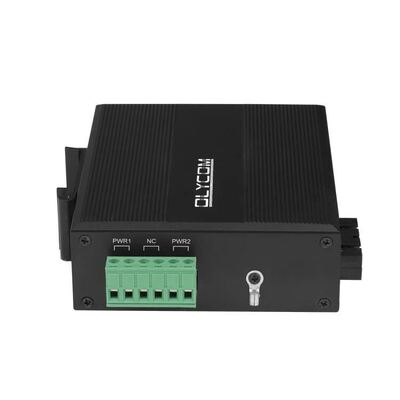 5 θυρών Fast Ethernet Switch Βιομηχανικός Μη διαχειριζόμενος SFP Fiber Χωρίς ανεμιστήρα Βαθμολογία IP40 DC12V