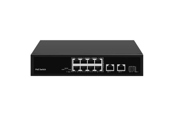 8 θύρες 10/100Mbps PoE Switch 120W Gigabit Network SFP Uplink μη διαχειριζόμενο AC Powered CE