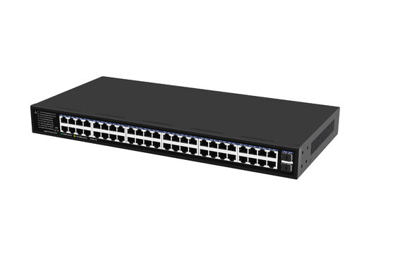 48-Port Gigabit Ethernet Switch SFP Fiber Uplinks Unmanaged Rack Mounted 220V Input CE Καταχωρισμένο
