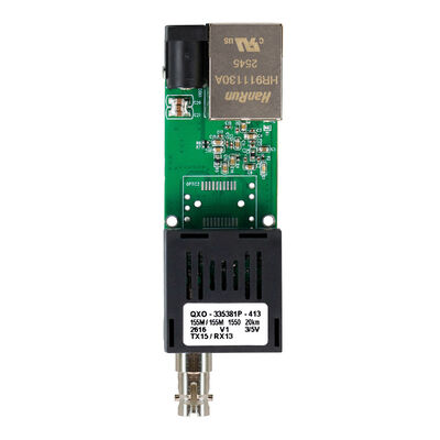 Μίνι μέγεθος κάρτας μετατροπέα πολυμέσων Gigabit DC5V~DC24V για UAV Fiber Communication Solution