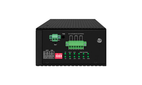 Ενσωματωμένο MPPT Ηλιακό PoE Switch L2 Διαχειριζόμενο Gigabit Ethernet 4 θύρες DIN Mounted CE