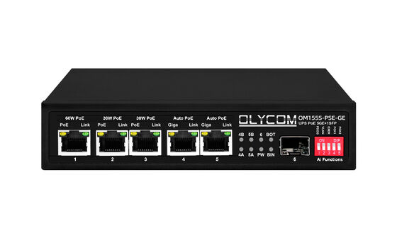 Εναλλακτικός διακόπτης Gigabit PoE MPPT Ελεγκτής ηλιακής φόρτισης SFP Φυτικό οπτικό DC12V/DC24V/DC48V εισροή