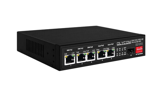 Εναλλακτικός διακόπτης Gigabit PoE MPPT Ελεγκτής ηλιακής φόρτισης SFP Φυτικό οπτικό DC12V/DC24V/DC48V εισροή
