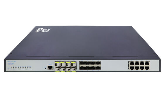 Gigabit Managed Layer 2 Διακόπτης δικτύου 24 θυρών χωρίς ανεμιστήρα WEB CLI SNMP Υποστηριζόμενο CE FCC
