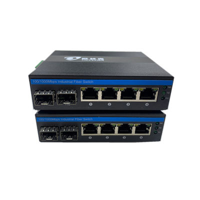 6 θύρες Industrial Ethernet Switch Gigabit Network 100/1000M SFP Fiber Unmanaged Realtek Τσιπ