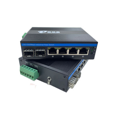 6 θύρες Industrial Ethernet Switch Gigabit Network 100/1000M SFP Fiber Unmanaged Realtek Τσιπ