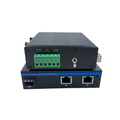 Εταιρικός διακόπτης δικτύου 10/100m 1 Sfp 2 Rj45 Μη διαχειριζόμενος διακόπτης δικτύου IP40 DC 9-36V