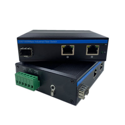 Βιομηχανικό δίκτυο Switcher Gigabit Fiber Din Rail 6KV Surge IP40 Χωρίς ανεμιστήρα μη διαχειριζόμενο
