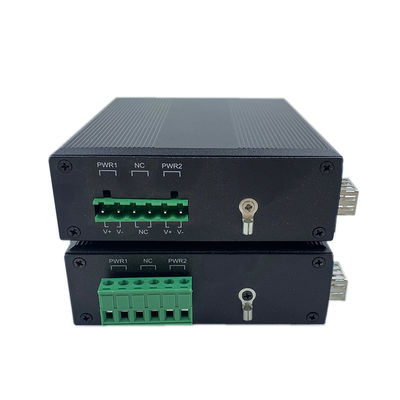 Βιομηχανικό δίκτυο Switcher Gigabit Fiber Din Rail 6KV Surge IP40 Χωρίς ανεμιστήρα μη διαχειριζόμενο