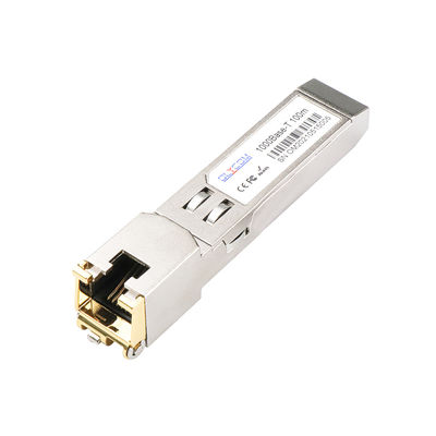 Gigabit RJ45 SFP Module Transceiver 10/100/1000BASE-T μέσω καλωδίου Cat5 UTP Hot Pluggable