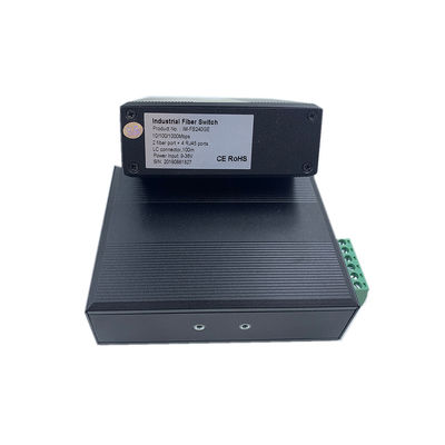 6 θύρες Gigabit Industrial Fiber Switch 100M/1G Οπτικό δίκτυο μη διαχειριζόμενο FCC CE χωρίς ανεμιστήρα