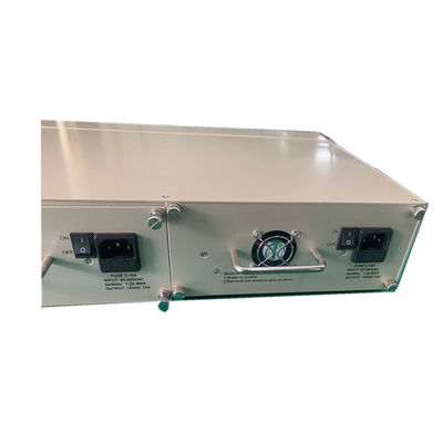 16-Slot Media Converter Rack Τάξι Δύο ισχύος AC/DC 2U Μέγεθος μη διαχειριζόμενο