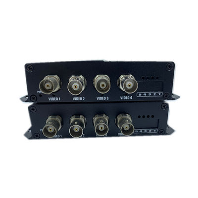 4 θύρες 1080P Βίντεο μέσω Ethernet Μετατροπέας Coax Multimode Fiber Converter 12V