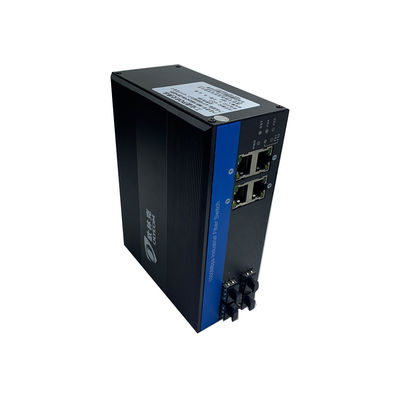 8 θύρες Gigabit Fiber Switch Βιομηχανικό δίκτυο SFP μη διαχειριζόμενο CE IP40