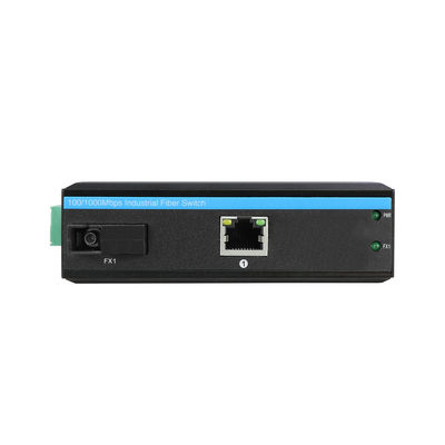 Βιομηχανικός μετατροπέας μέσων Ethernet IEEE802.3af/At Rugged Network Unmanaged CE DC48V