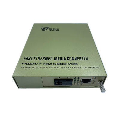 Ενιαία εισαγωγή εναλλασσόμενου ρεύματος μετατροπέων 1310/1550nm 220V MEDIA Ethernet οπτικών ινών πυρήνων