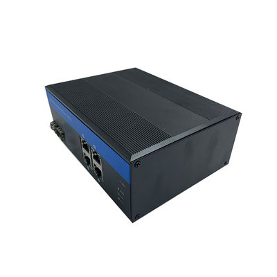 40Gbps Βιομηχανικός μη διαχειριζόμενος διακόπτης POE 10/100Base SFP Fiber Ports Switch PoE Industrial