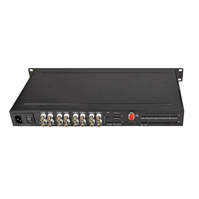 HD 1080P AHD CVI TVI Fiber Video Ψηφιακός οπτικός μετατροπέας 16 θύρας AC 220V εισροή